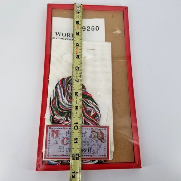 Cross Stitch Sign Phrase Frame Kit 9250 Spirit Christmas Fill Heart Home Decor - Picture 7 of 9
